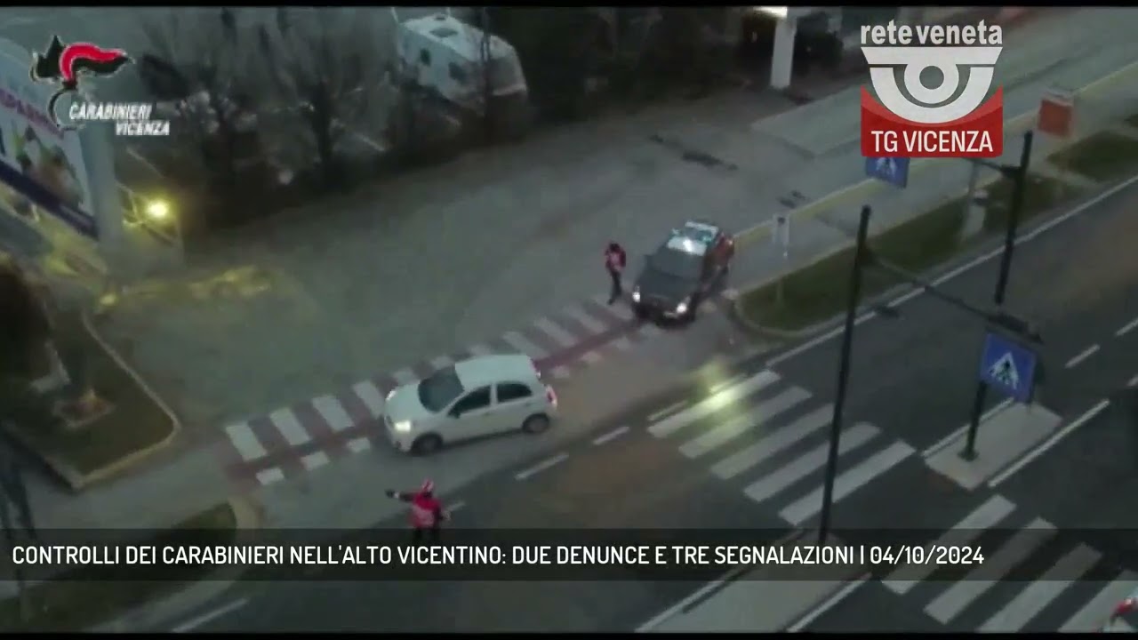 CONTROLLI DEI CARABINIERI NELL'ALTO VICENTINO: DUE DENUNCE E TRE SEGNALAZIONI | 04/10/2024