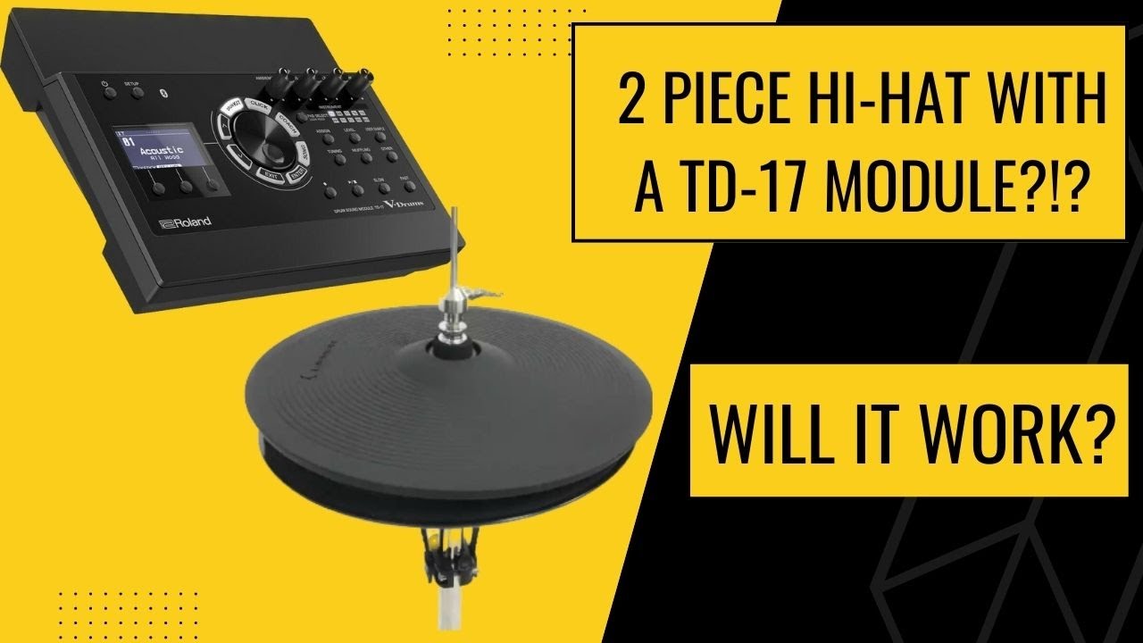 You CAN use a 2 piece hi-hat with a Roland TD-17! Here's how...