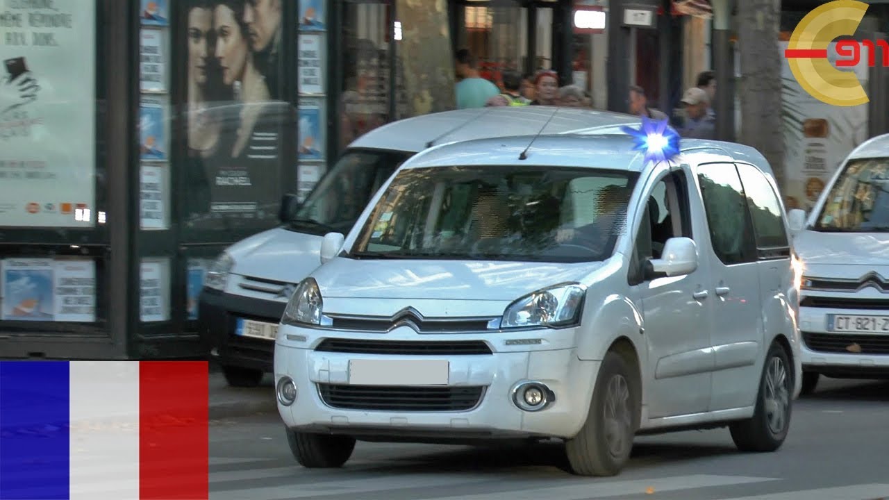 [PARIS] Voiture banalisée de police en urgence / unmarked police car responding code 3