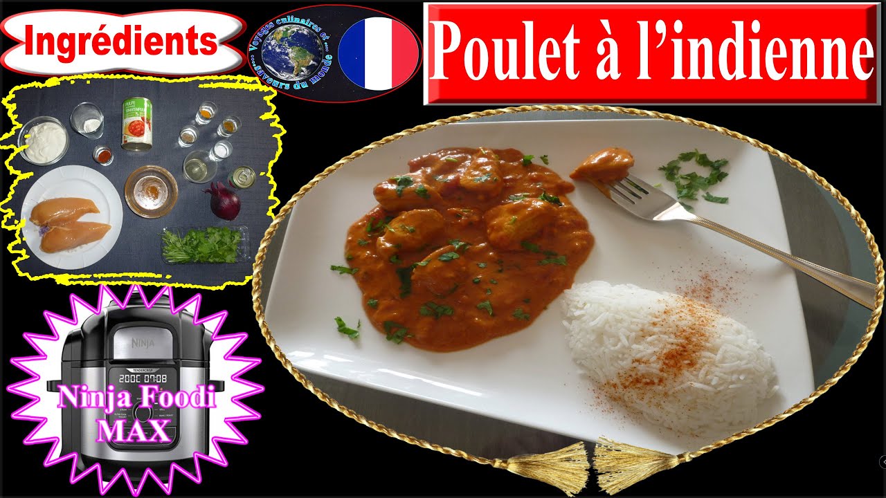 Recette NINJA FOODI MAX &ndash; Poulet &agrave; l&rsquo;indienne