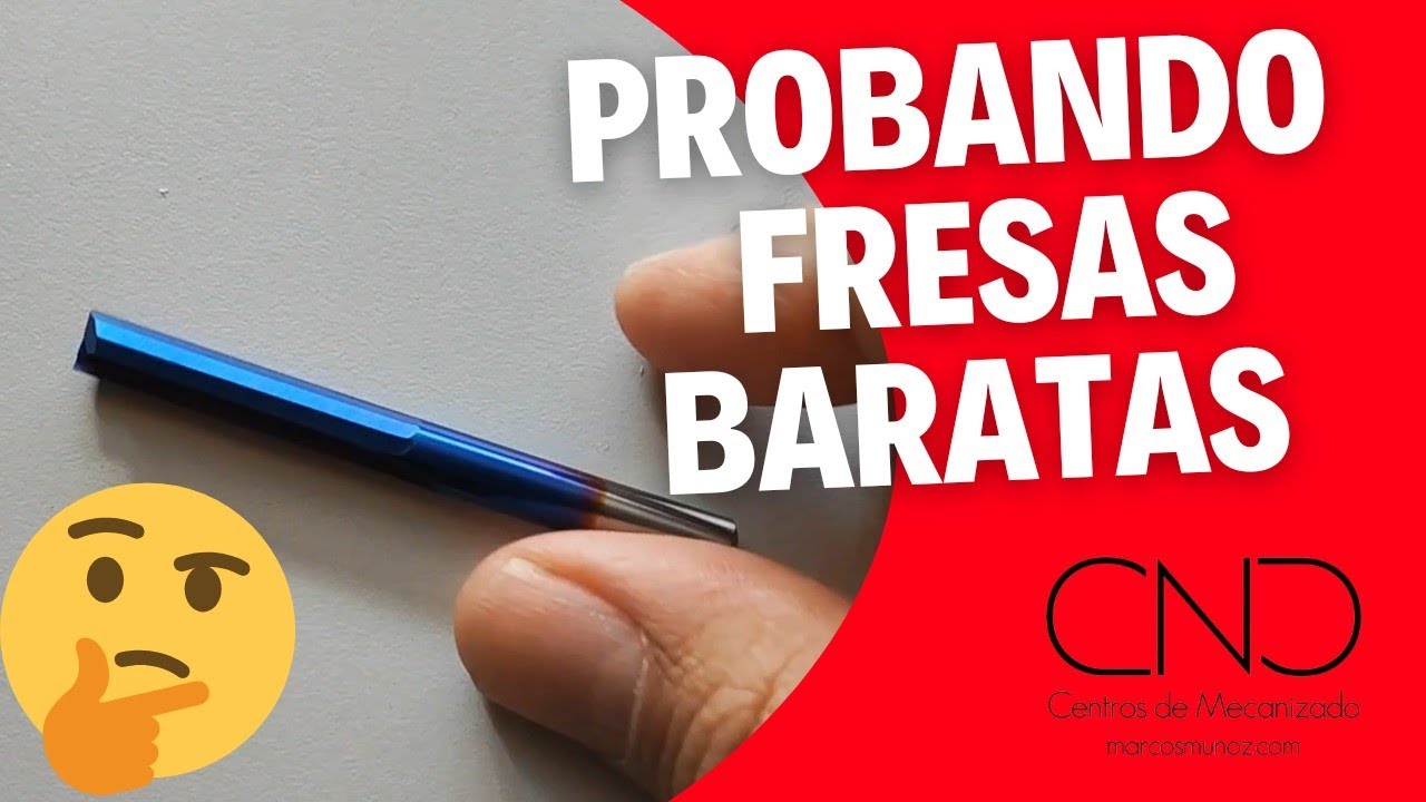 Pruebas de fresas baratas CNC (AliExpress)