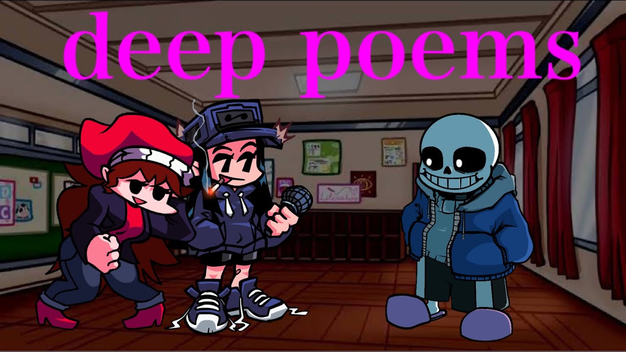【FNF】「deep poems」Cassette girl and Lullaby GF vs sans - cover