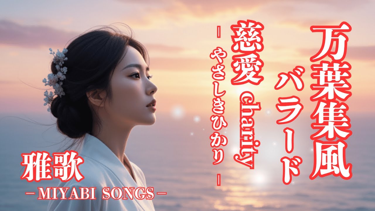 万葉集風バラード/慈愛₋やさしきひかり-/ストレス解消に最適です。オリジナルMV/Manyoshu-style music / Great for relieving stress.