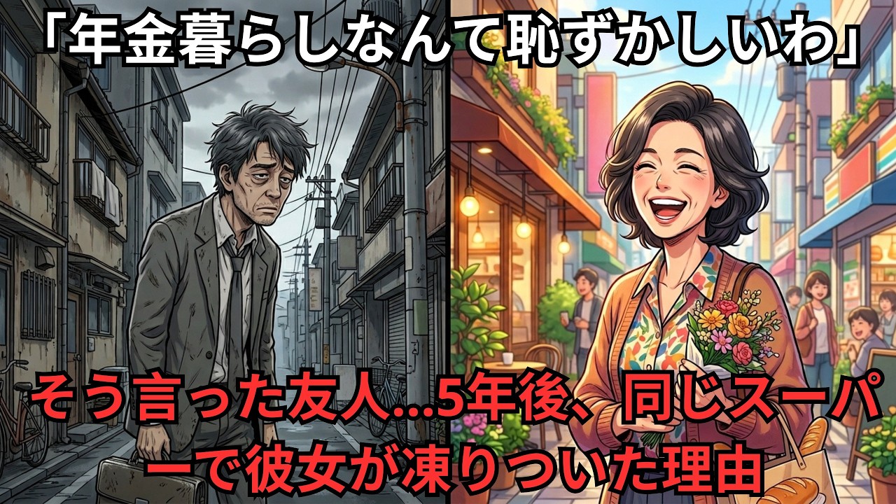 「年金暮らしなんて恥ずかしいわ」そう言った友人…5年後、同じスーパーで彼女が凍りついた理由