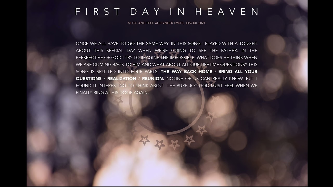 Alex Hykes - FIRST DAY IN HEAVEN