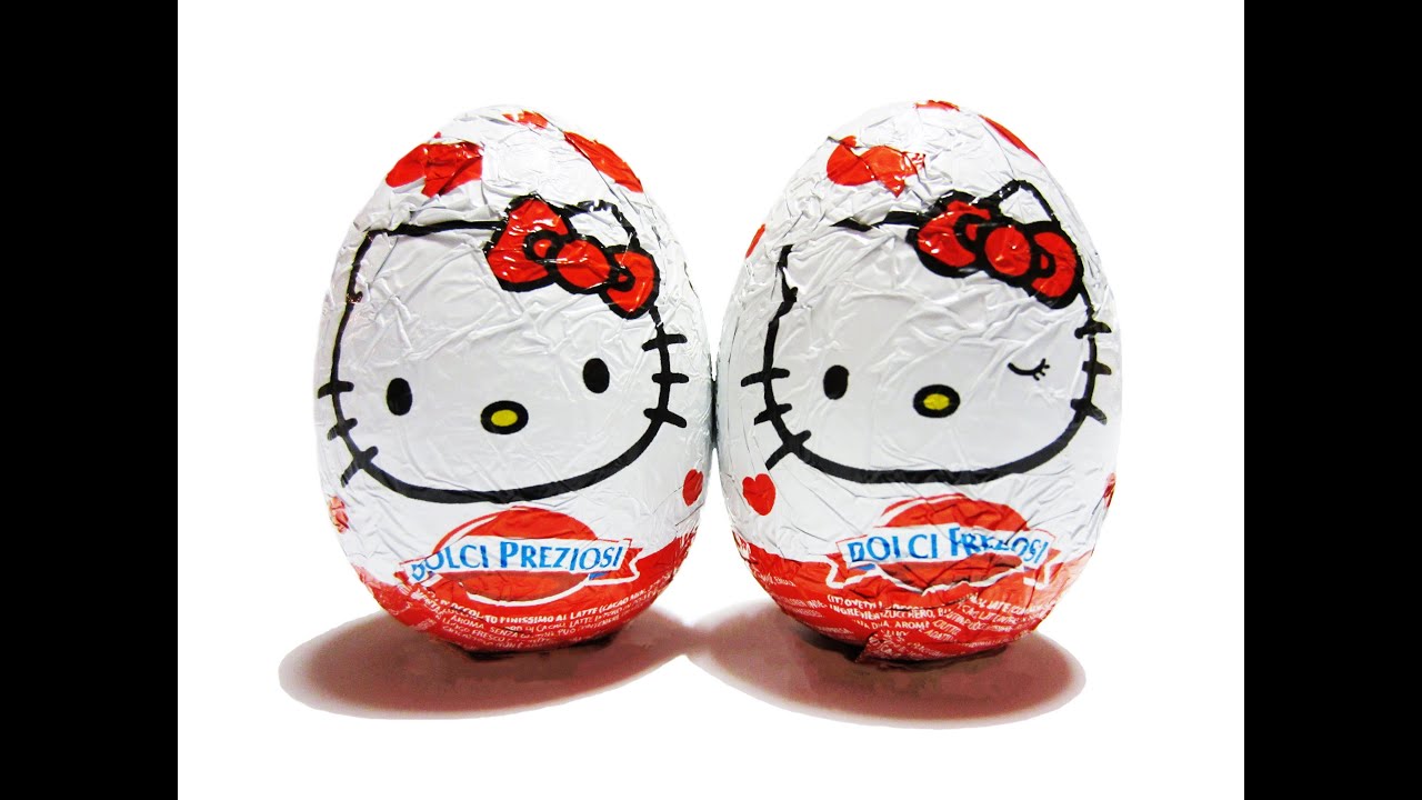 2 Hello Kitty Surprise Eggs Unboxing Kinder Surprise like Dolci Preziosi Hello Kitty Suprise Eggs