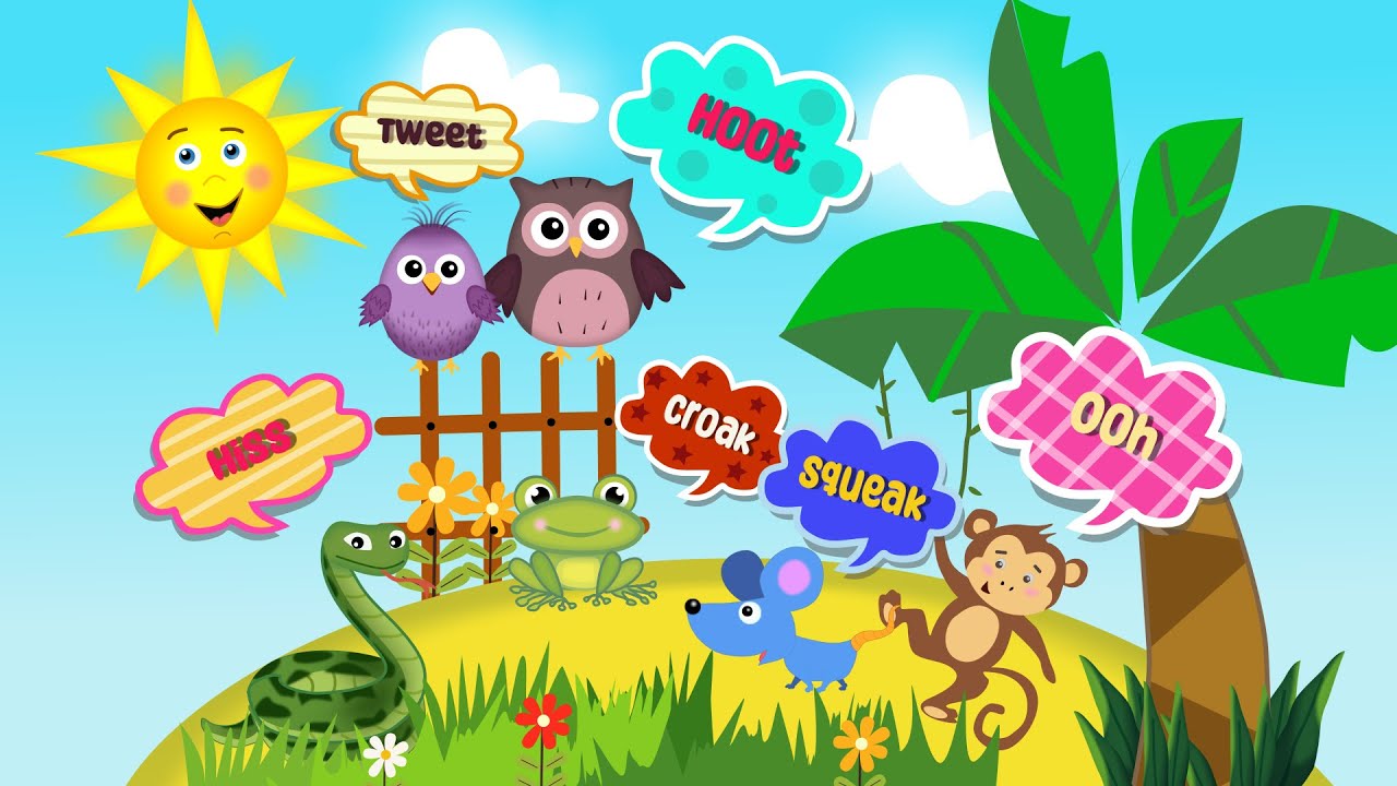Fun Animal Sounds Song! Mouse, Frog, Monkey & More!
