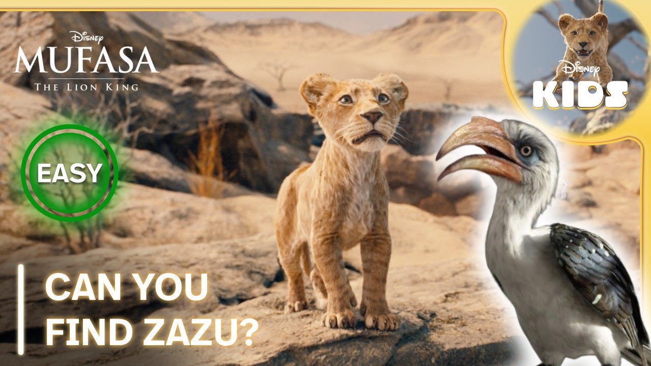 Can You Find Zazu? 🔍 | Level: EASY | Mufasa: The Lion King | @disneykids