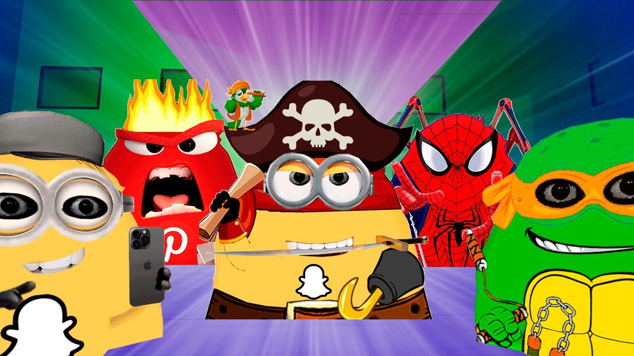 NEW Minion Pirate Snapchat,Mutant Ninja Turtles Munci,Social Media Muncis Angry Munci Nextbot Gmod!!