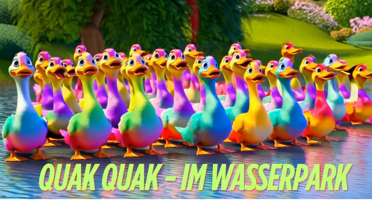 Entenlied 5 kleine Enten 🦆 | Lustiges Kinderlied zum Mitsingen | Animation & Spaß für Kinder