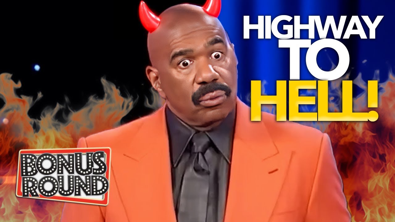 Steve Harvey Is On A Family Feud Highway to HELL!