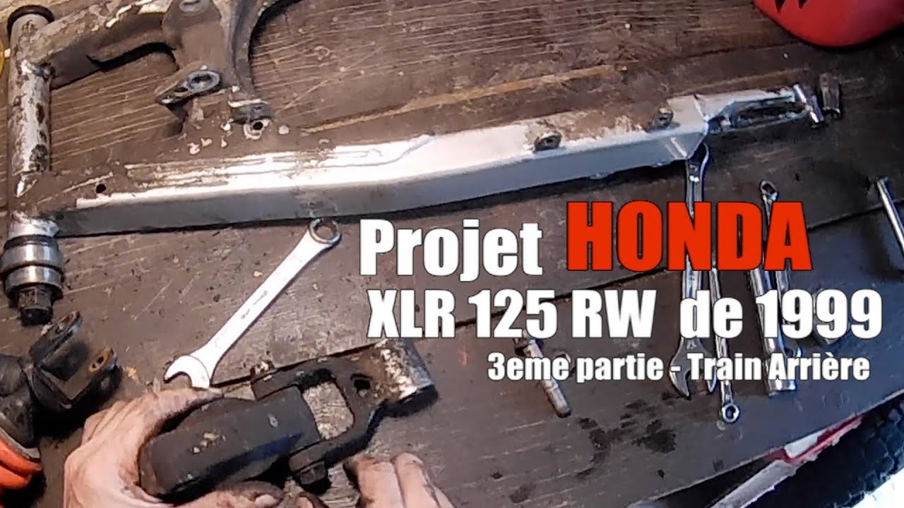 HONDA XLR 125 R Part.3: Démontage et graissage bras oscillant et biellettes Pro-Link