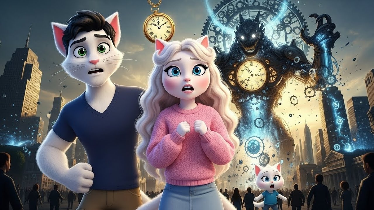 Эти древние часы СЛОМАЛИ само время 😱 | Эпичная анимация про кошачью семью
