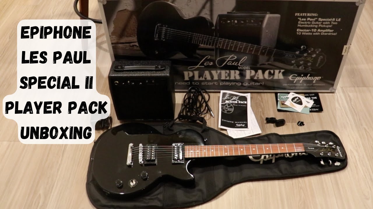 Набор Epiphone Les Paul Special II Player Pack | Распаковка