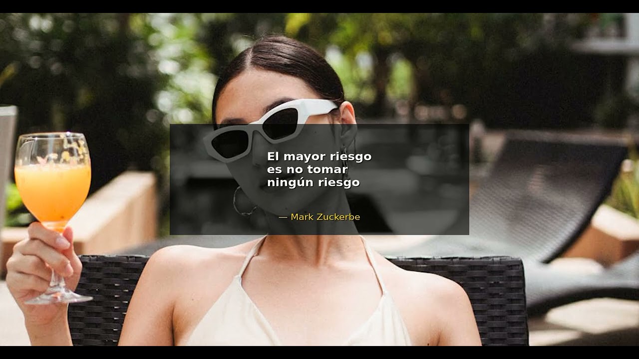El mayor riesgo es no tomar ningún riesgo. - Mark Zuckerberg | Mentalidad de Éxito