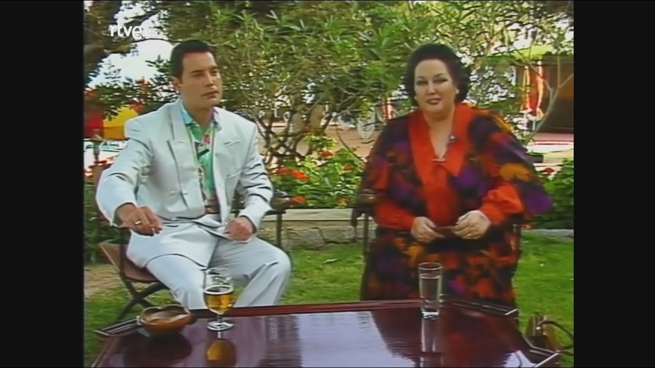 Фредди Меркьюри и Монсеррат Кабалье. Интервью на Ибице. 1987 год.