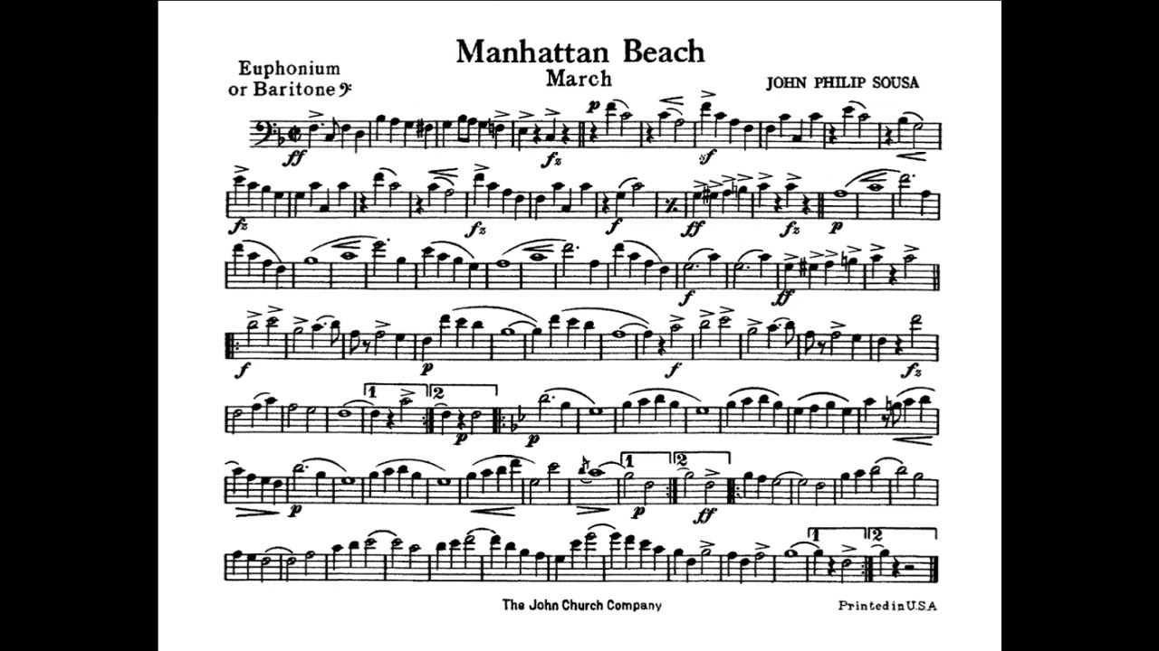 MANHATTAN BEACH - EUPHONIUM