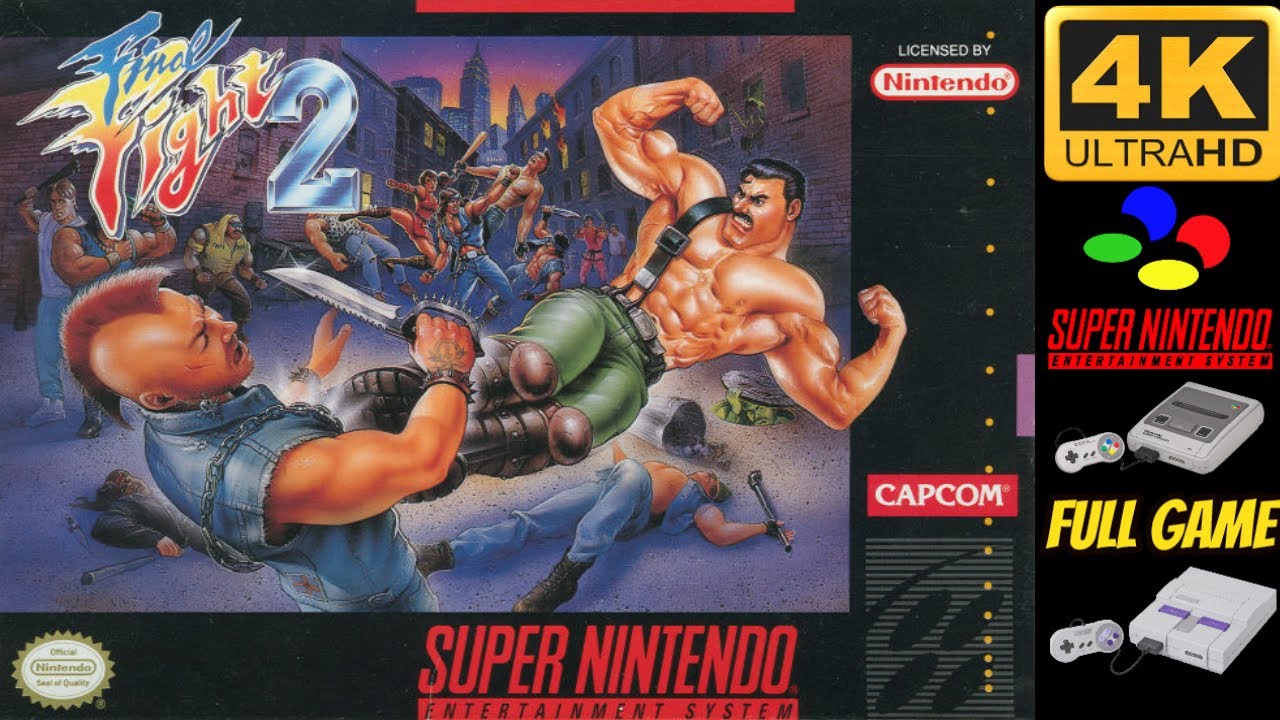 Final Fight 2 | SNES | 4K60ᶠᵖˢ UHD🔴| Longplay Walkthrough Playthrough Full Movie Game