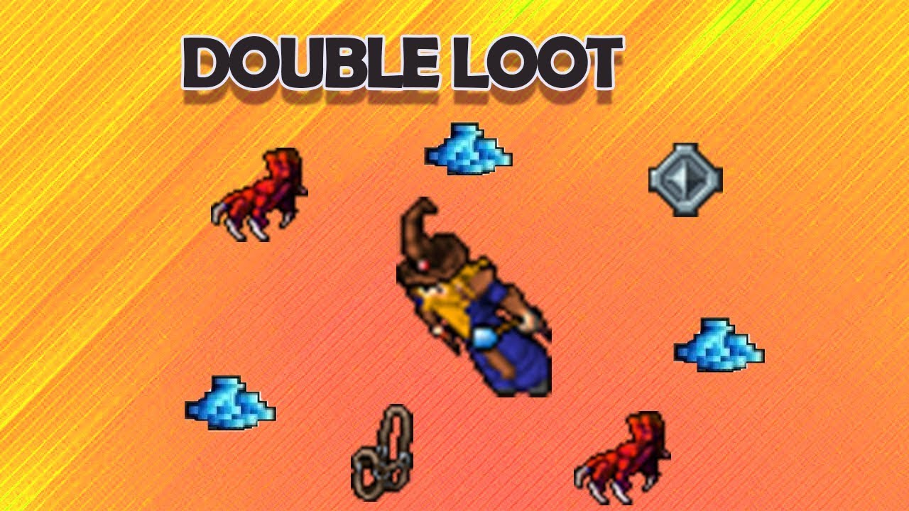 Tibia- Double loot/ Double Demodras