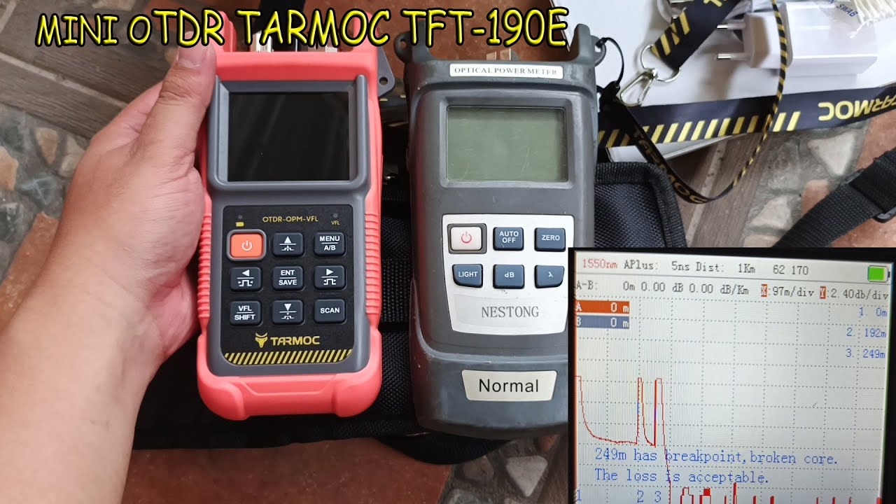 Review & Test OTDR TARMOC TFT-190E