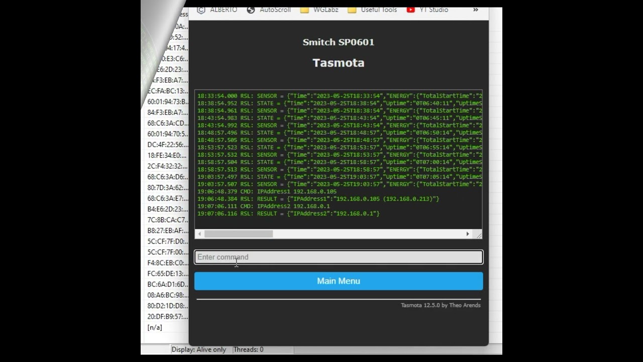 How to set up #static #IPAddress on #TASMOTA devices