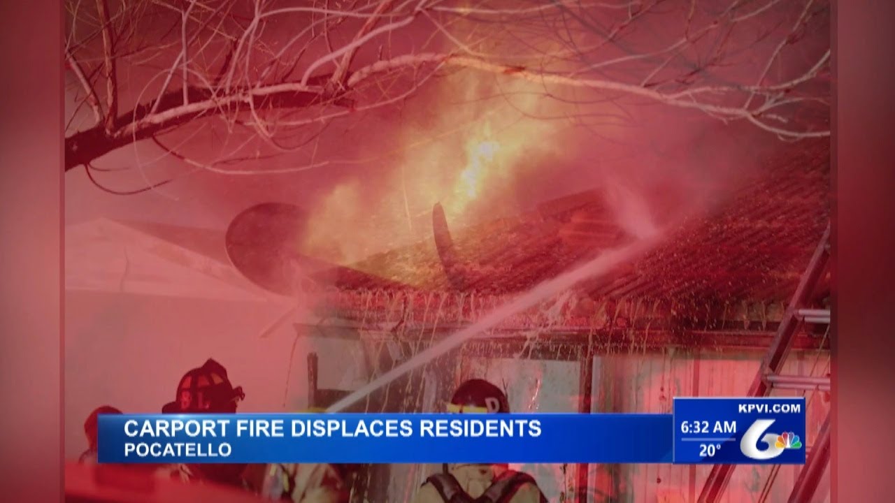 A Home in Pocatello is Damaged After a Fire Began in a Carport