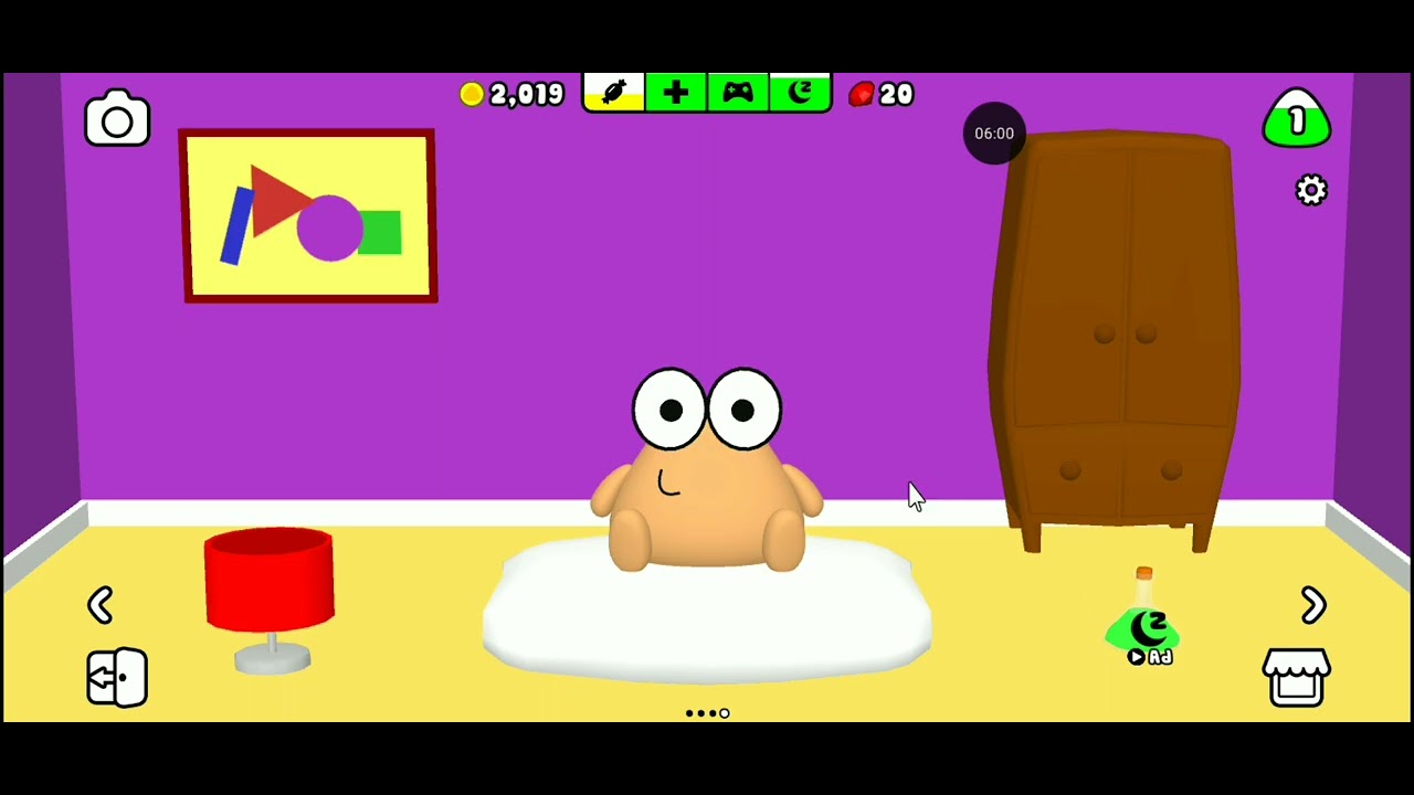 Jogando pou 3D pela primeira vez