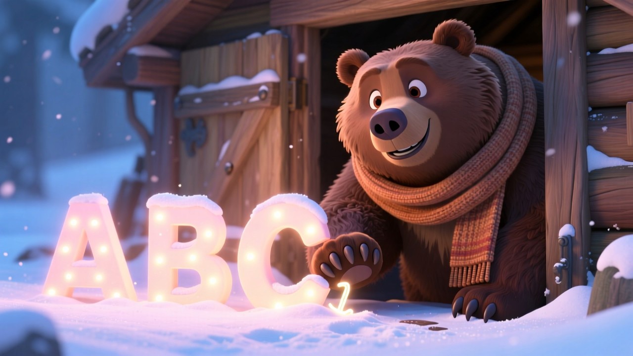 Bear ABC Snow Ride Go 🐻❄️ | Learn ABC for Kids | Fun Alphabet Song for Toddlers & Preschool