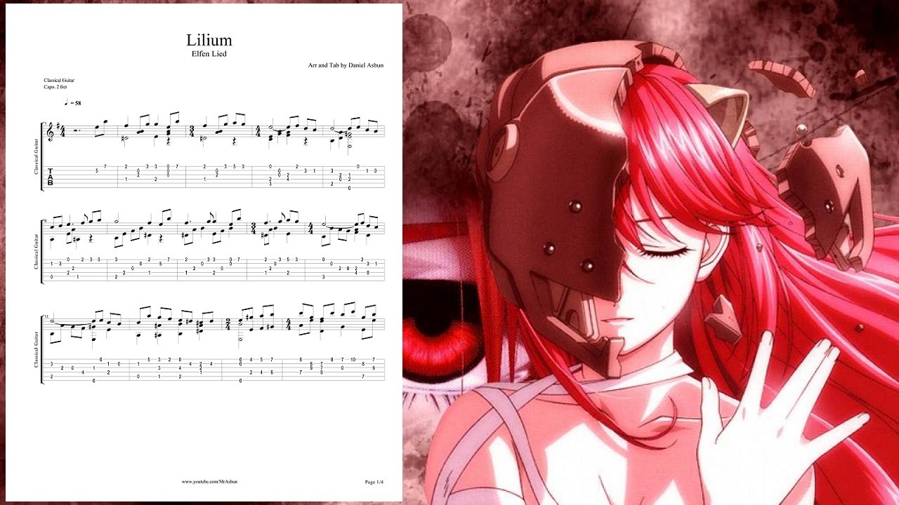 (Elfen Lied) Lilium - Guitar Pro Tab