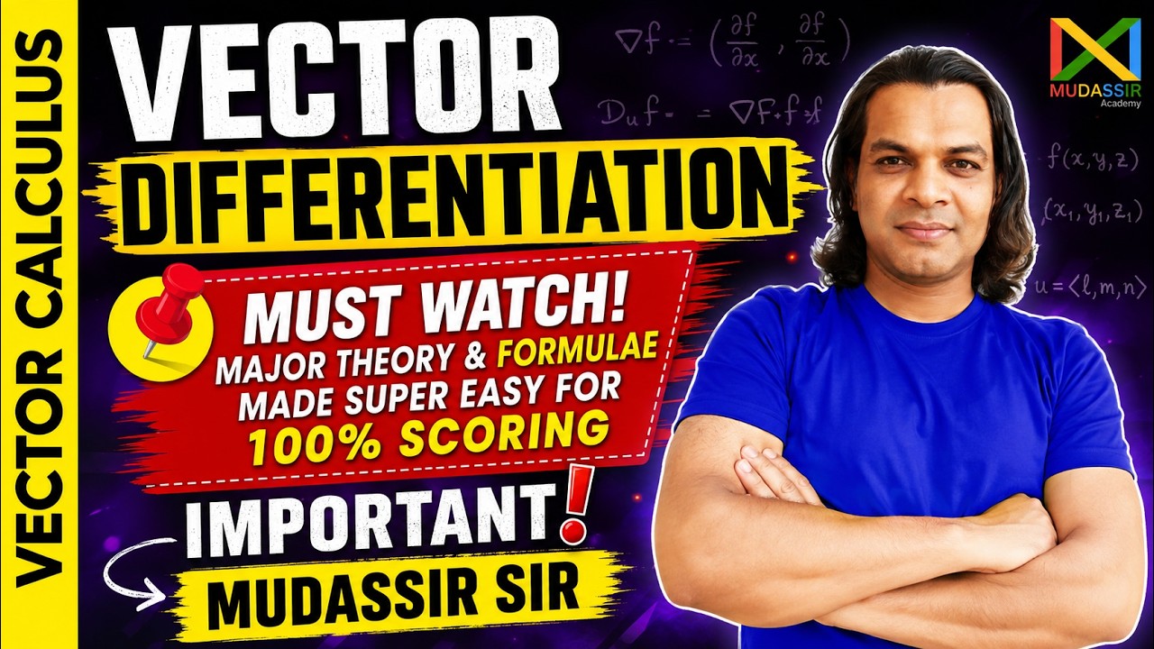 VTUM2|Vector Differentiation important Formulae & Theory| Engineering Mathematics