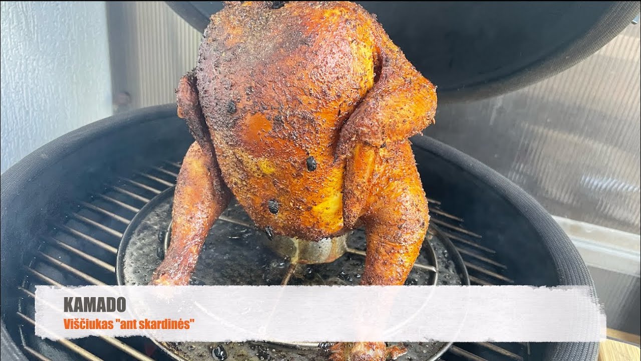Kamado receptas: kukurūzinis viščiukas 
