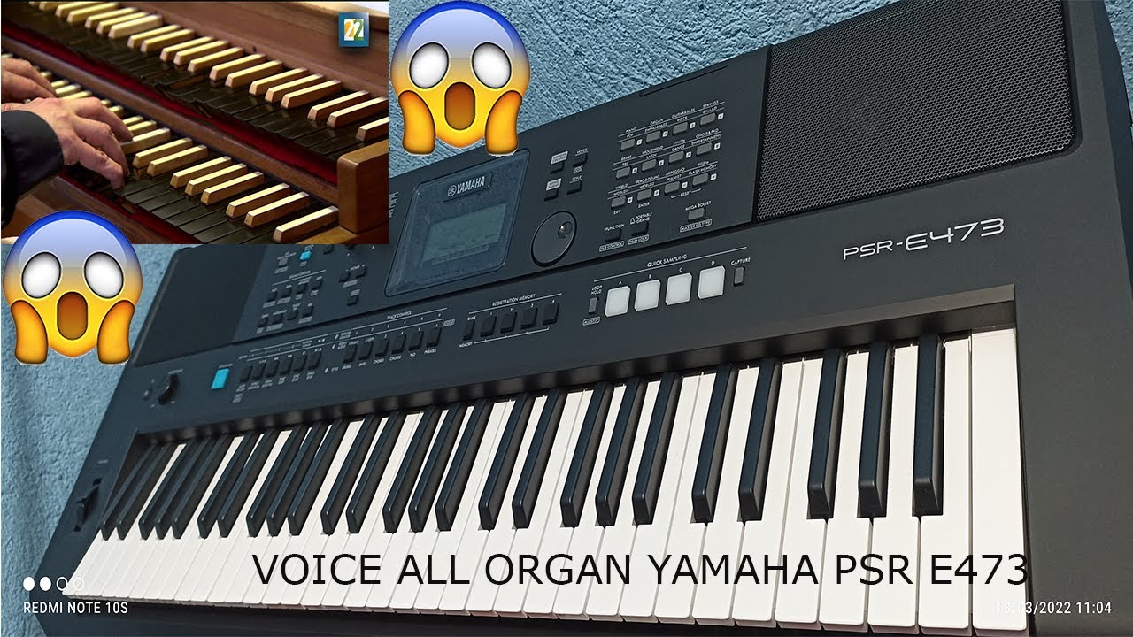 VOICE CATEGORY ORGAN YAMAHA PSR E473