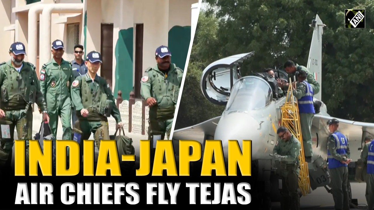 IAF Chief AP Singh, JASDF Chief Morita Fly Tejas Aircraft in Jodhpur