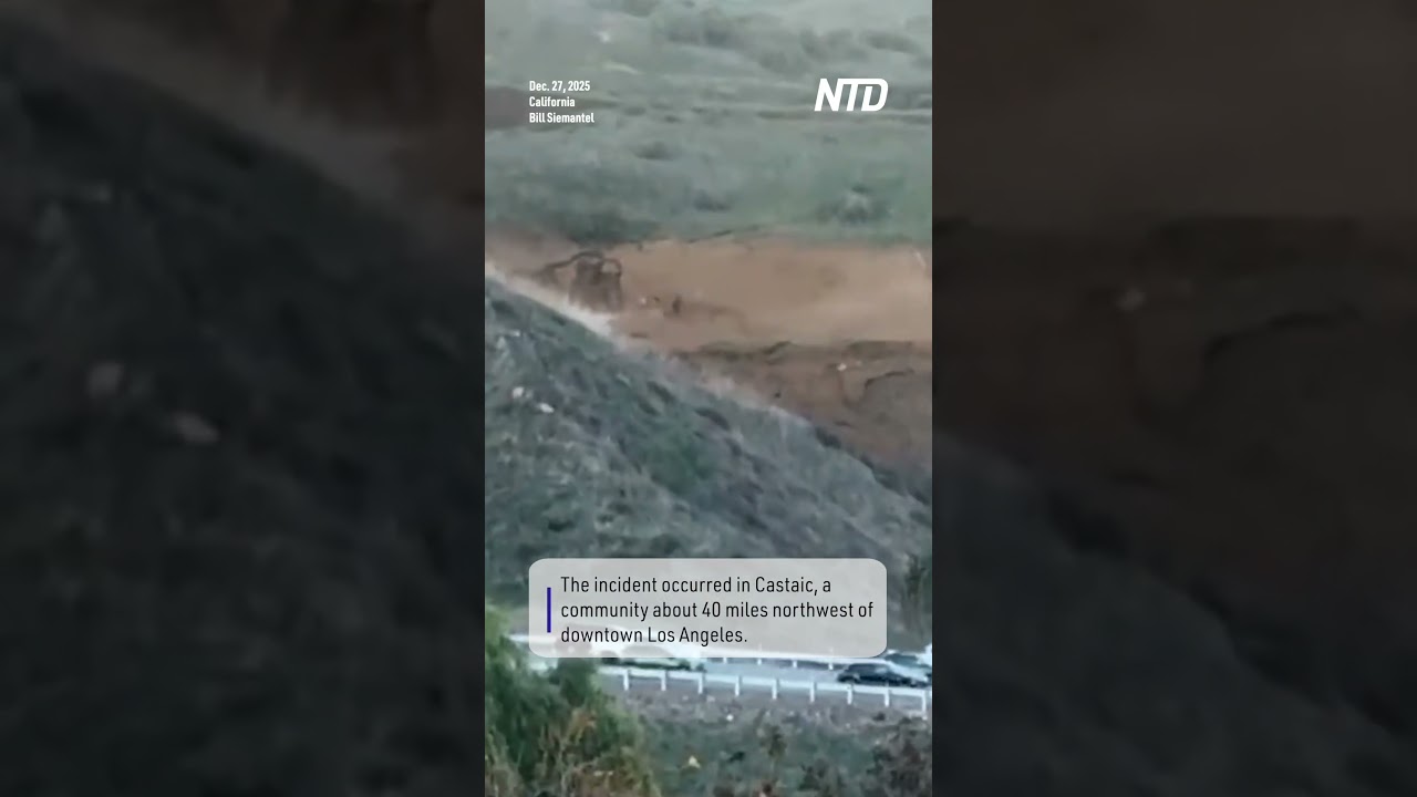 Mudslide Triggers Gas Line Explosion in Castaic, California