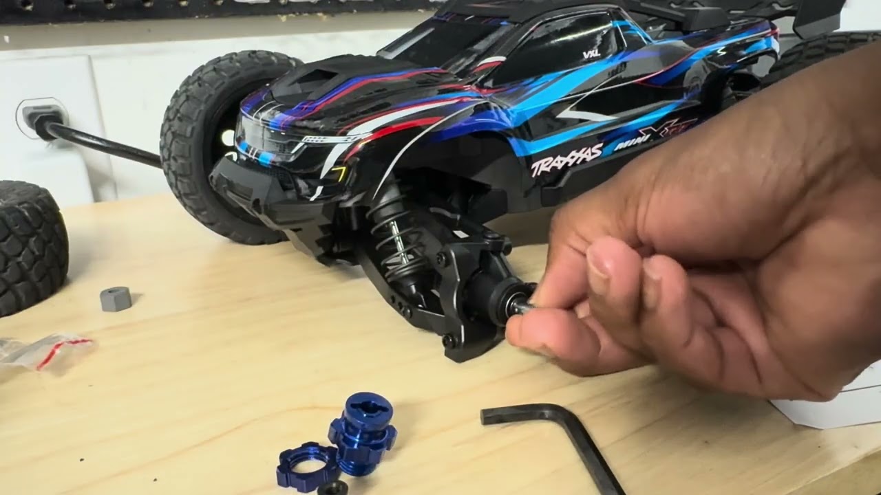 Traxxas mini xrt 17mm hub conversion TRA6556X HOW TO INSTALL | #TRAXXAS #howto