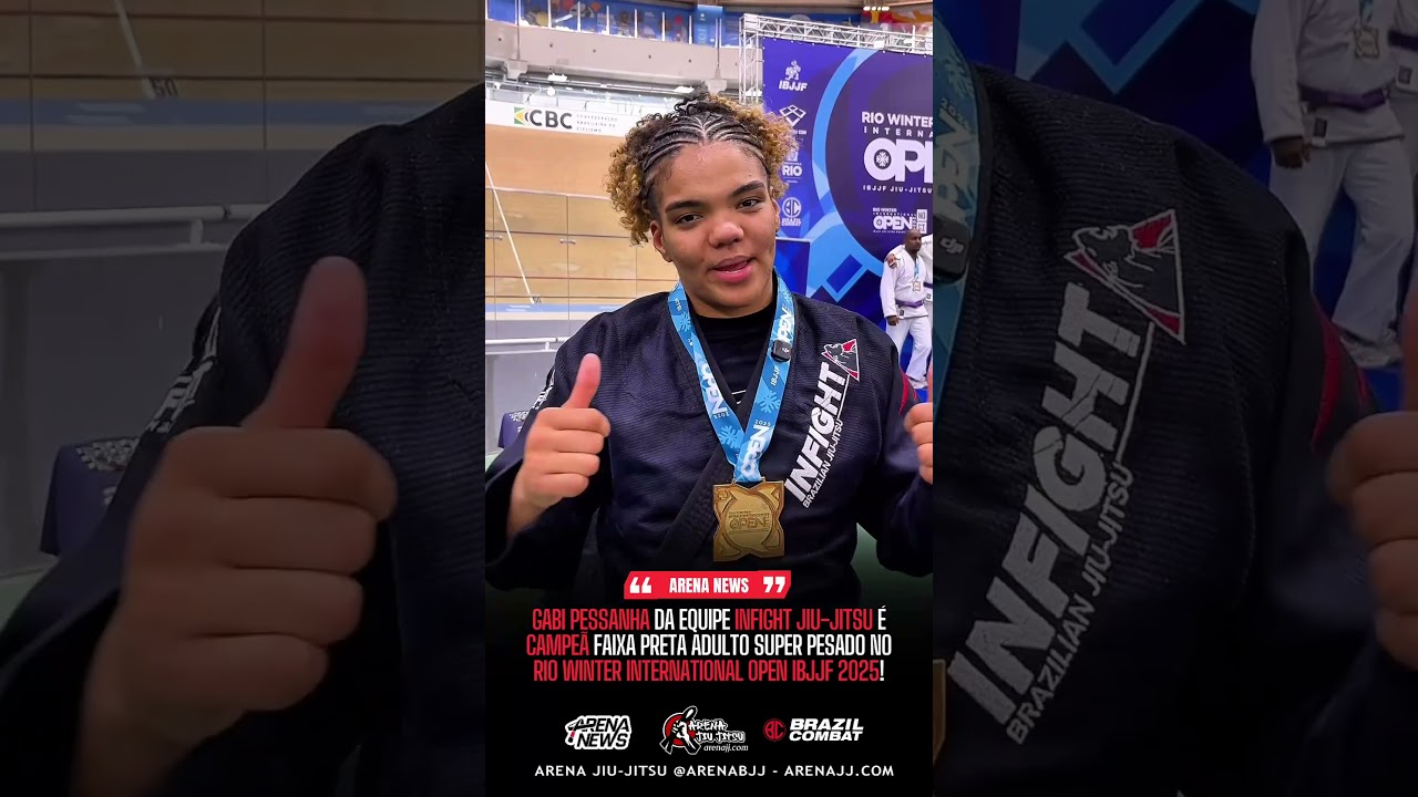 Gabi Pessanha da Infight Jiu-Jitsu é Campeã no Rio Winter International Open IBJJF 2025!