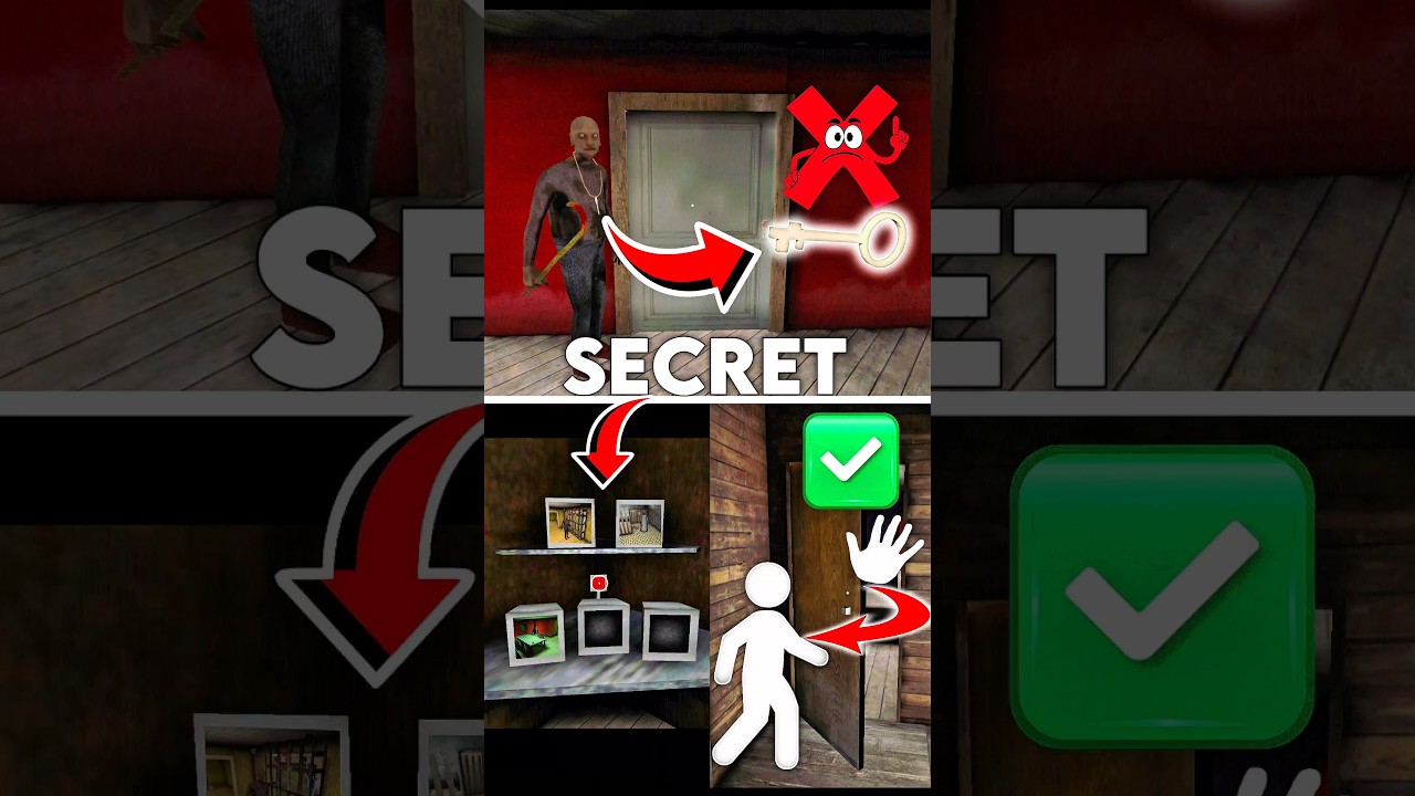 NO KEY Needed!? Secret Way into SecurityRoom - Granny 2🔥#granny #grannyglitches #grannygame #granny1