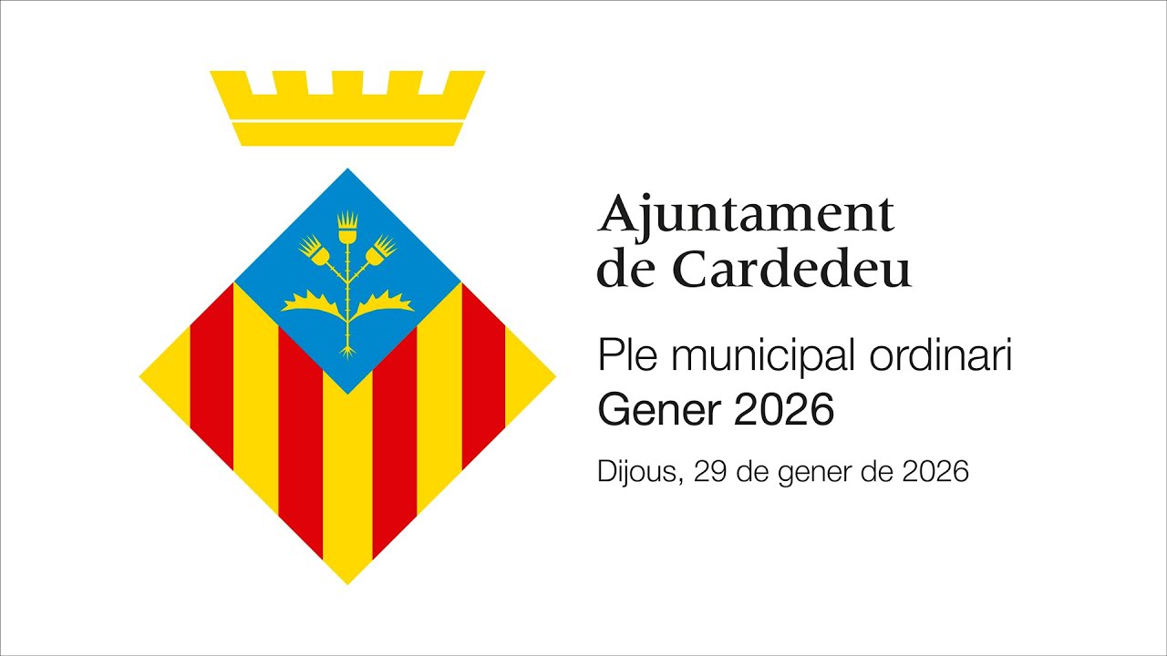 PLE MUNICIPAL ORDINARI GENER 2026 | Dijous, 29 de gener de 2026