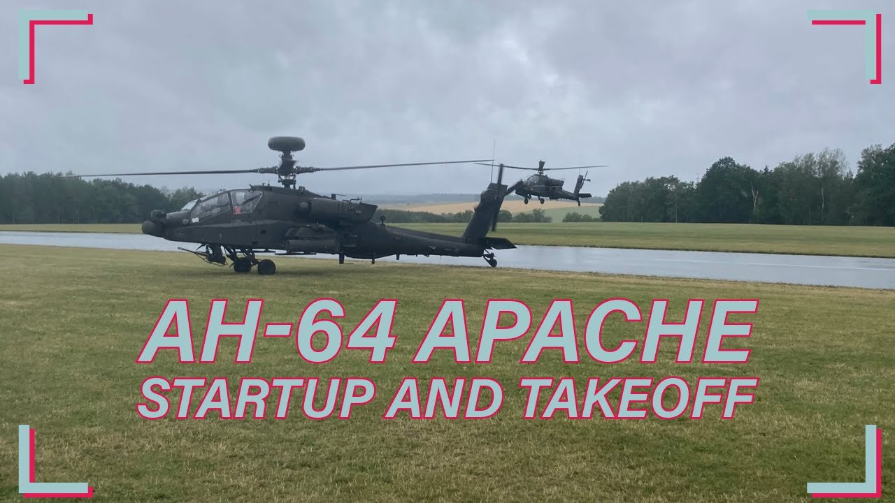 AH-64 Apache Startup and Takeoff
