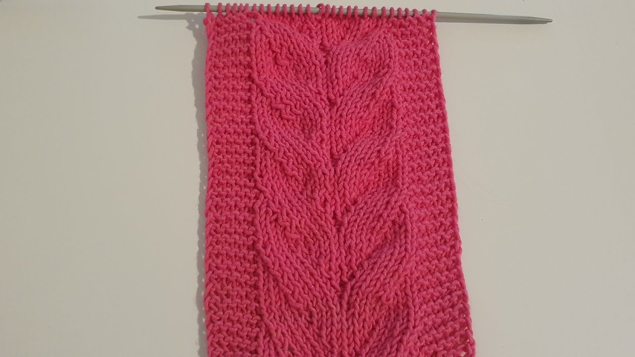 Ложная коса спицами, простой красивый узор/ Уроки вязания/ Мастер-класс