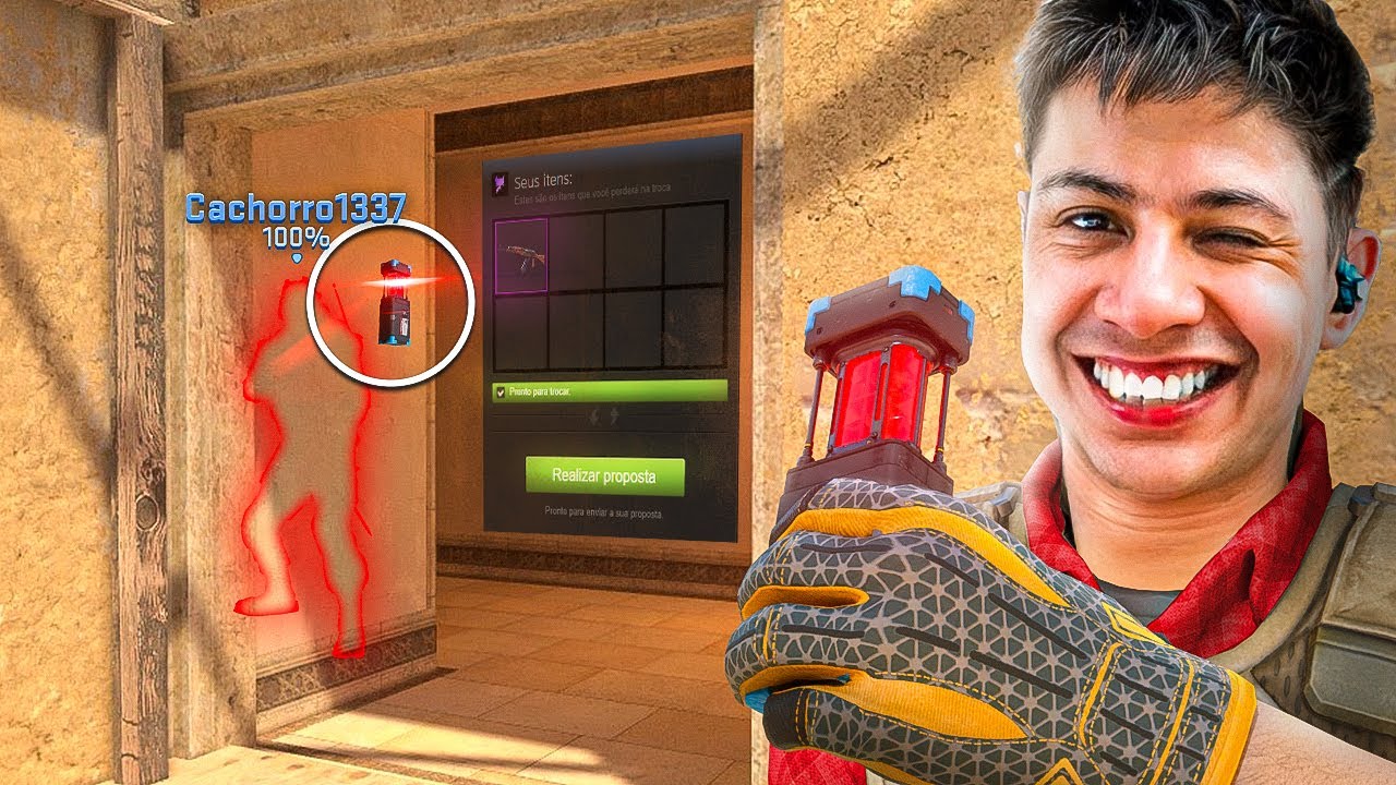 TROLLEI o CACHORRO1337 com a GRANADA de WALLHACK no CS 2! (ele perdeu a AK-47 do NEYMAR)