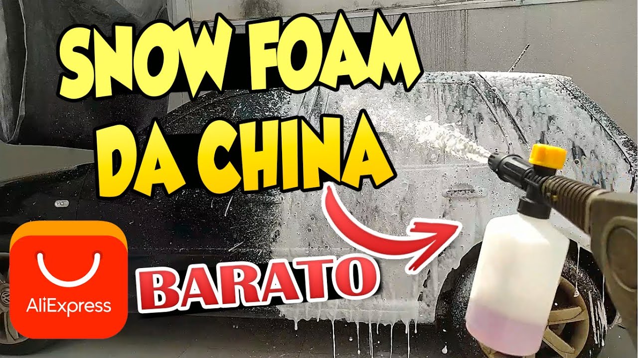 Comprei Snowfoam do aliexpress, &eacute; bom? Teste vs snow foam poderoso caseiro