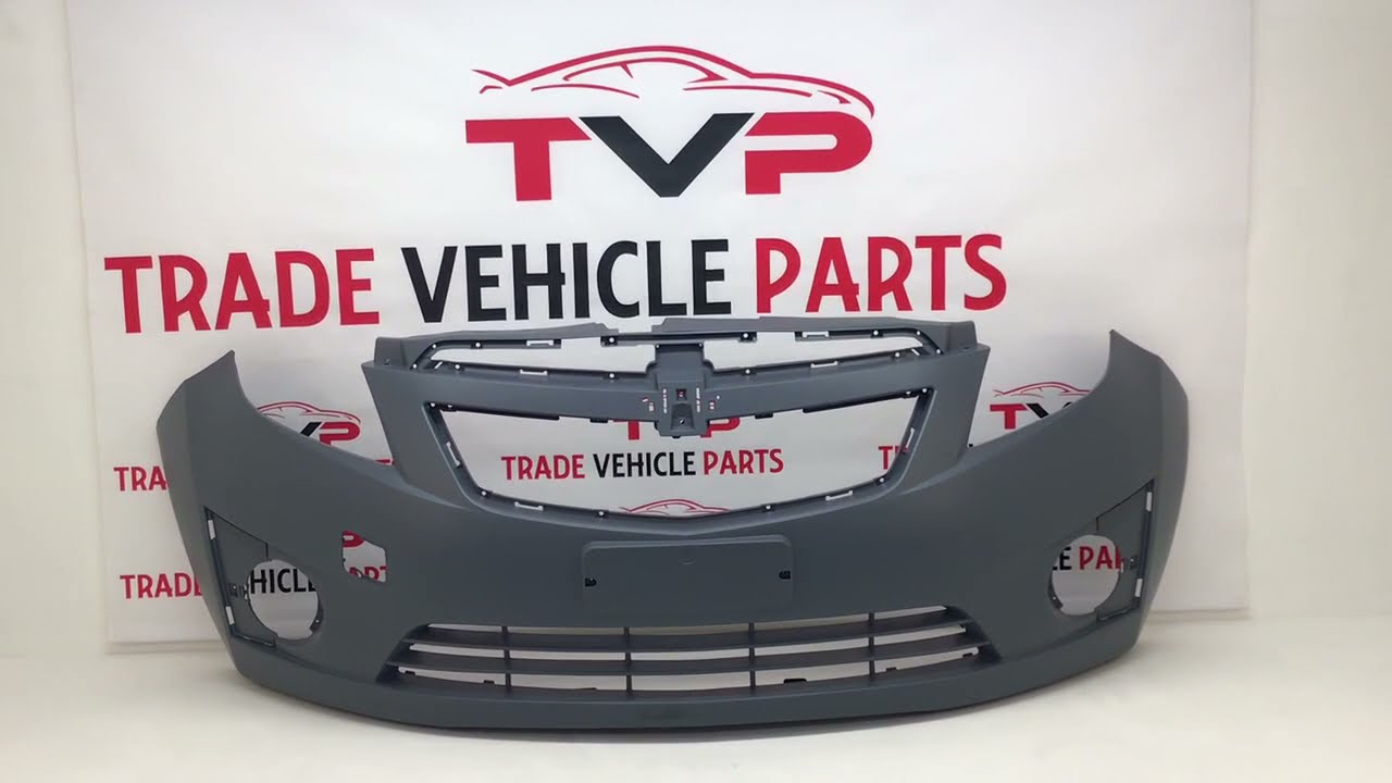 Chevrolet Spark 2010-2012 Front Bumper Primed No Pdc Or Washer Holes
