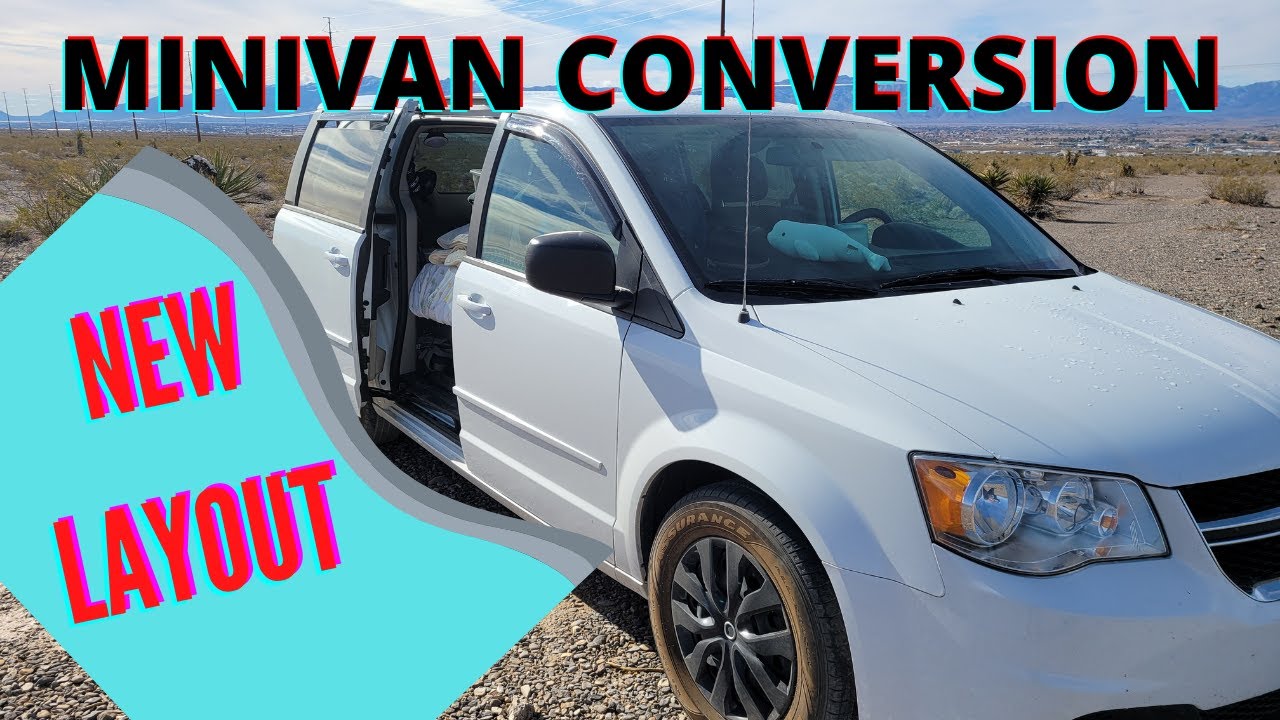MINIVAN CONVERSION - NEW LAYOUT - getting more interior space!  Solo female minivan living.