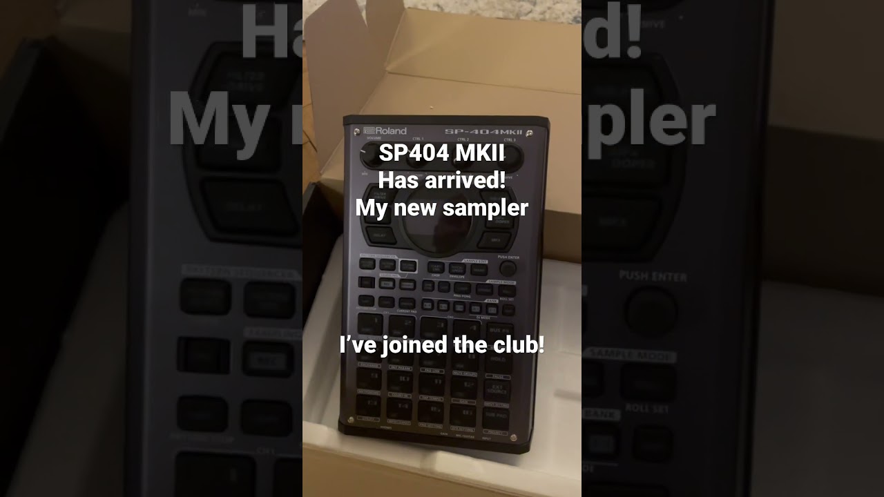 SP404 MKII has arrived after 3 months.  New sampling unit to produce that lofi sound!