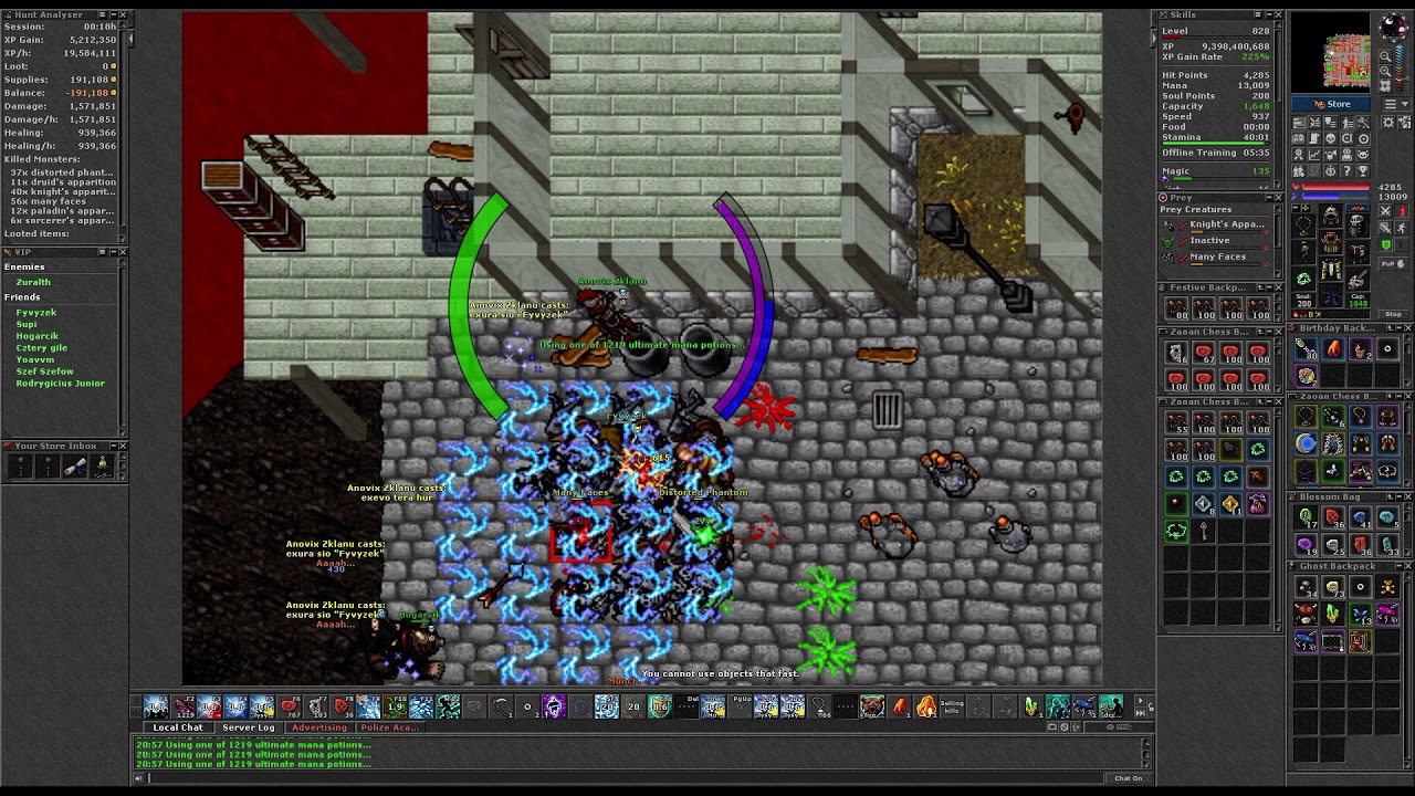 Tibia Furia Fyvyzek pro player 830 ed ded