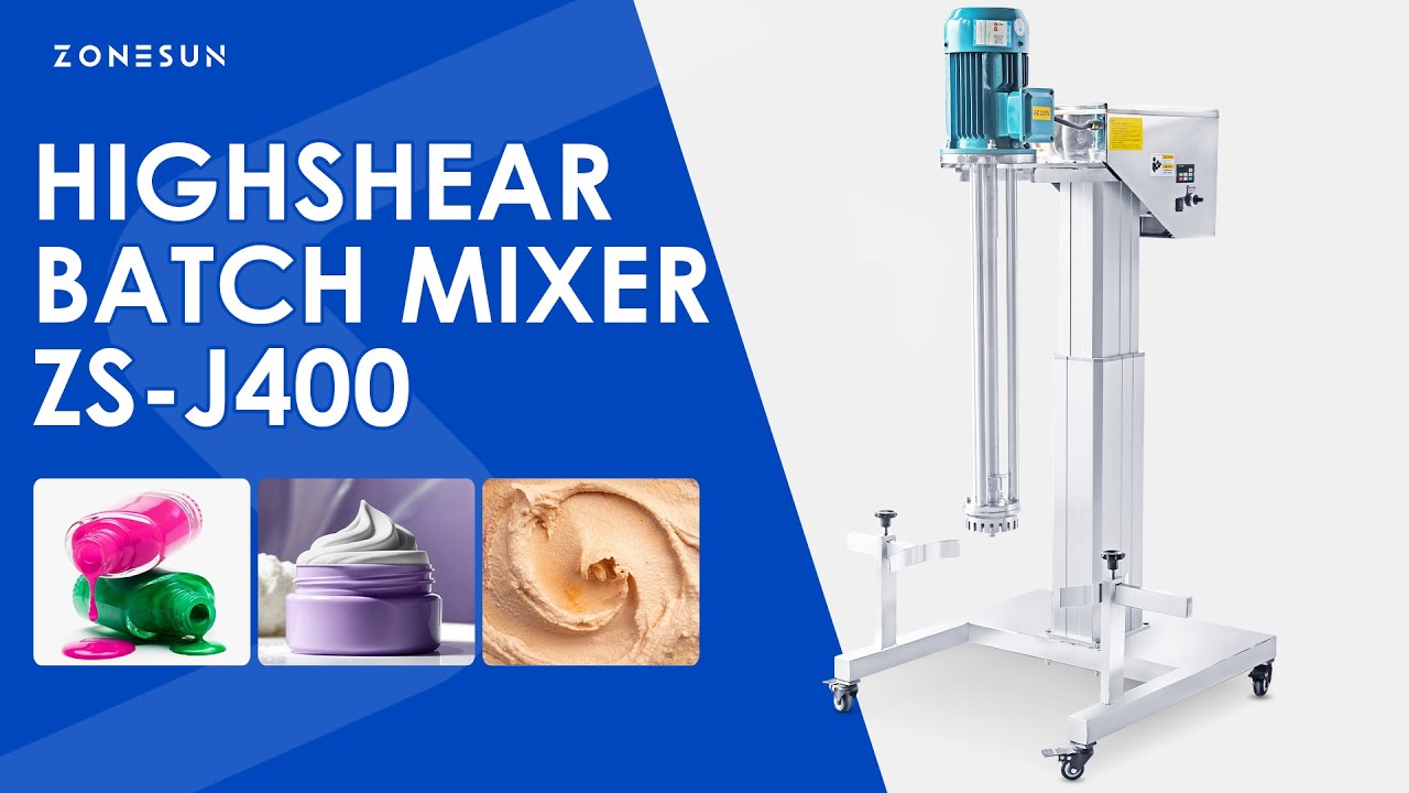 ZONESUN ZS-J400 High Shear Batch Mixer