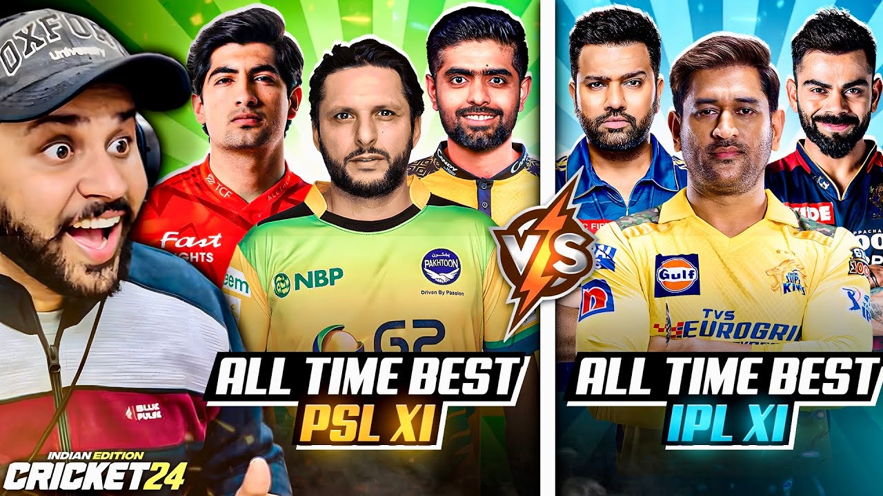 PLAYING BEST IPL XI 🆚 BEST PSL XI in CRICKET 24