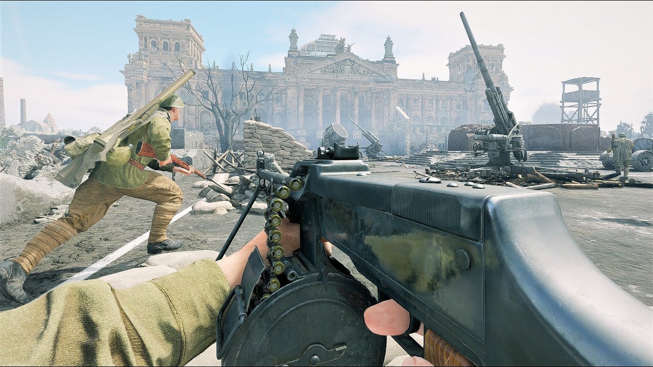 Enlisted Gameplay - Soviet Forces VS German Forces - Moat East | Battle of Berlin