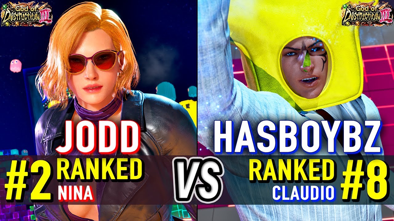 T8 🔥 JODD (#2 Ranked Nina) vs HASBOYBZ (#8 Ranked Claudio) 🔥 Tekken 8 High Level Gameplay